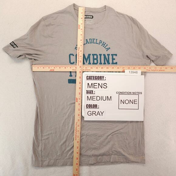 NFL Philadelphia Eagles Graphic Football T-Shirt Mens Size Medium M Gray - Picture 5 of 10